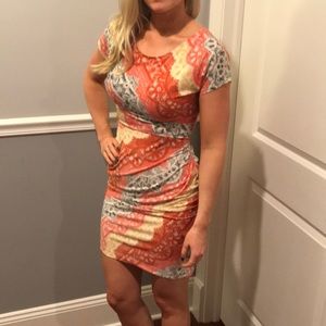 BCBG colorful lace stretch dress-last chance!